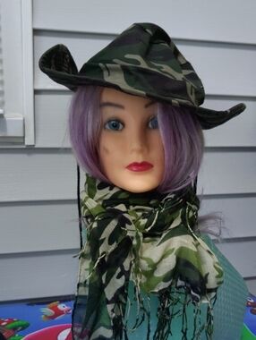 Camouflage Men’s Outdoor Hat - Green Camo